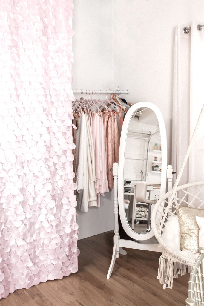 Office Inspiration, Pink and White Office, Craft Room, Cricut Storage, She Shed