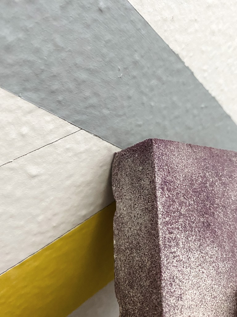 Painted Wall Geometric Stripe Pattern with Frog Tape