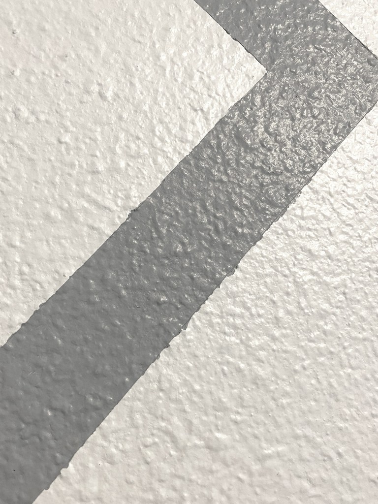 Painted Wall Gray Geometric Stripe