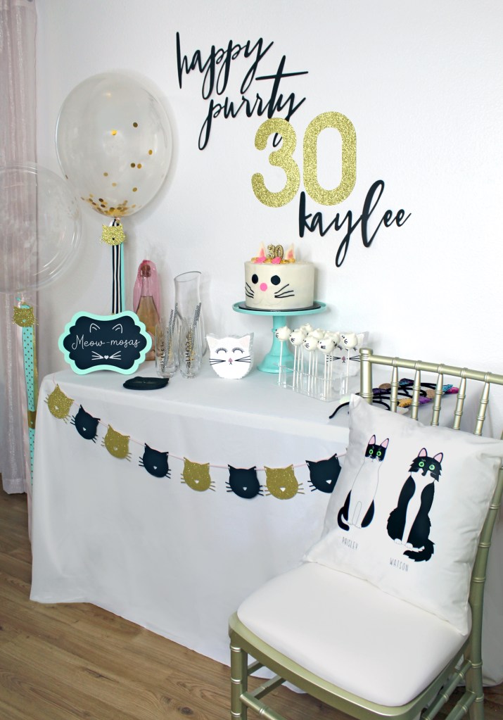 Purrty Thirty, Cat-Themed 30th Birthday Party
